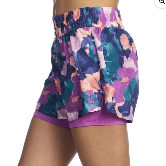 Reebok | Women's XL Color Block Reflex Running Shorts w/ Bike Liner | NWOT |‎ - Picture 3 of 3